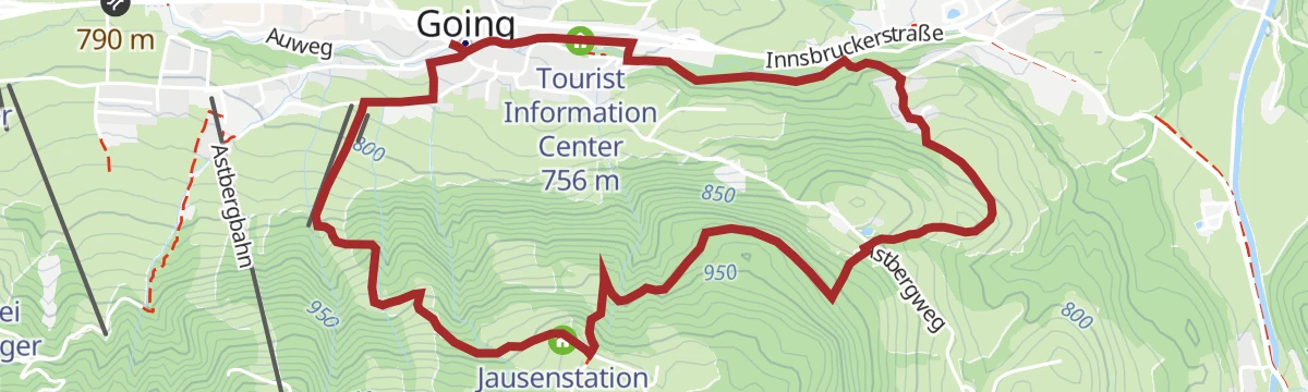 Route map: Hollenauer Kreuz Runde
